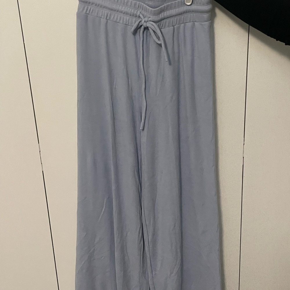 Light Blue Wide-Leg Pants